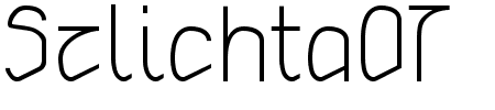 TTF: Szlichta07 Font