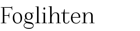 Schrift Foglihten: Mehr Infos & Zeichen Übersicht TTF: Foglihten Schrift
