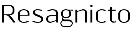 Schriftart Resagnicto: Mehr Infos & Vorschau Generator TTF: Resagnicto Schriftart
