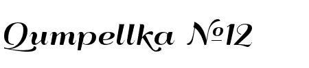 TTF: Qumpellka No12 Schriftart