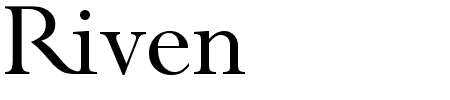TTF: Riven Schriftart