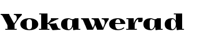 Font Yokawerad: Mehr Infos & Zeichen Übersicht TTF: Yokawerad Font
