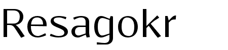 Schriftart Resagokr: Mehr Infos & Vorschau Generator TTF: Resagokr Schriftart