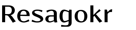 Resagokr Bold Schriftart