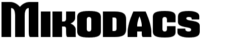 Mikodacs PCS Schriftart