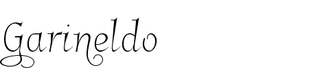 Garineldo No01 Schriftart