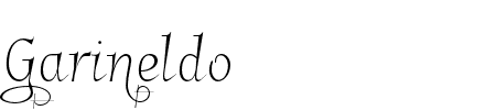 Garineldo No02 Schriftart