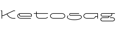 Ketosag Light Schriftart