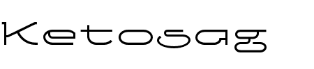 Ketosag Condensed Schriftart