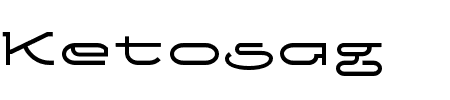 Ketosag Condensed Bold Schriftart