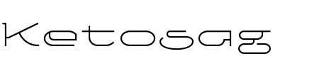 Ketosag Condensed Light Schriftart