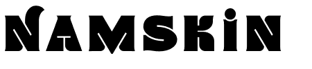 Schrift Namskin: Mehr Infos & Zeichen Übersicht TTF: Namskin Schrift