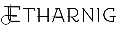 Etharnig No12 Schriftart