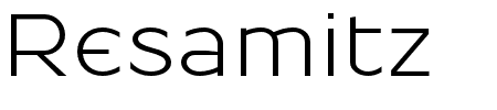Resamitz S01 Schriftart