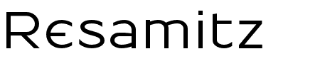 Resamitz S01 Bold Schriftart