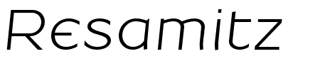 Resamitz S01 Italic Schriftart