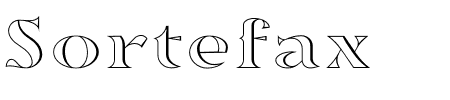 Schriftart Sortefax: Mehr Infos & Vorschau Generator TTF: Sortefax Schriftart