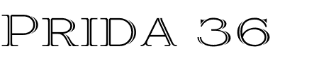 TTF: Prida36 Schriftart