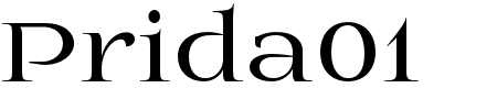 Prida01 Bold Schriftart