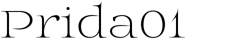 Prida01 light Schriftart
