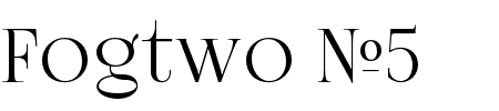 Schriftart Fogtwo No5: Mehr Infos & Vorschau Generator TTF: Fogtwo No5 Schriftart