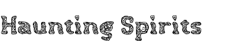 Schriftart Haunting Spirits: Mehr Infos & Vorschau Generator TTF: Haunting Spirits Schriftart