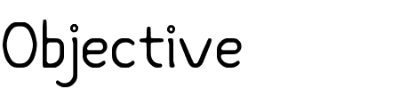 TTF: Objective Schriftart