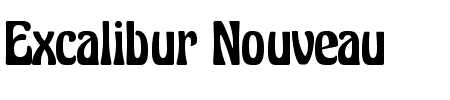 TTF: Excalibur Nouveau Font