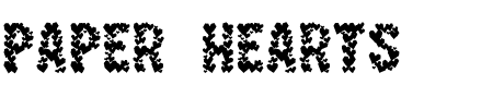 TTF: Paper Hearts Schriftart