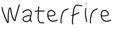 Schriftart WaterFire: Mehr Infos & Zeichen Übersicht TTF: WaterFire Schriftart