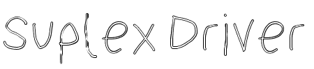 TTF: Suplex Driver Outline Schriftart