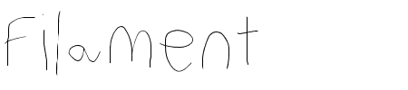 Filament Three Schriftart