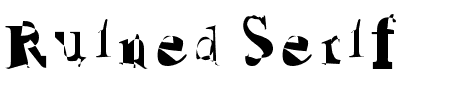 TTF: Ruined Serif Schriftart