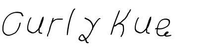 Curly Kue Italic Schriftart