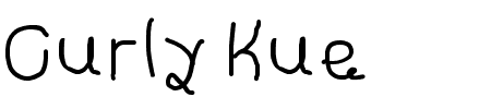 Curly Kue Semi Bold Schriftart