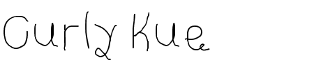 Curly Kue Thin Schriftart