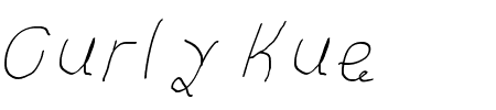 Curly Kue Thin Italic Schriftart