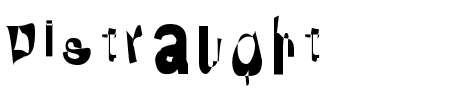 Schriftart Distraught: Mehr Infos & Vorschau Generator TTF: Distraught Schriftart