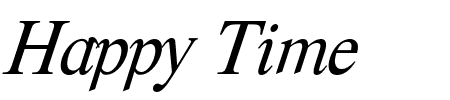 Happy Time Two Schriftart