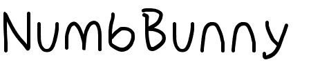 NumbBunny SemiBold Schriftart