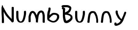 NumbBunny Bold Schriftart