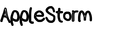 AppleStorm Chalkboard Schriftart