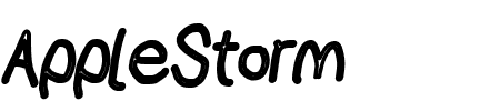 AppleStorm Chalkboard Italic Schriftart