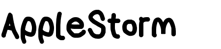 AppleStorm Extra Bold Schriftart