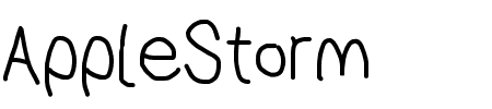 AppleStorm Schriftart