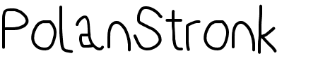 TTF: PolanStronk Schriftart