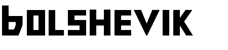 Schriftart Bolshevik: Mehr Infos & Vorschau Generator TTF: Bolshevik Schriftart