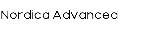 Nordica Advanced Extended Schriftart