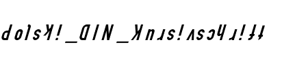 Polski DIN Kursivschrift Eng Schriftart