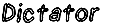 Dictator Chalk Italic Schriftart